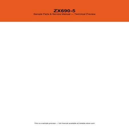31231 ZX690-5 Maintenance and Operational Manual