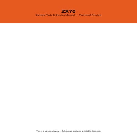 53243 ZX70 Operational and Repair Manual