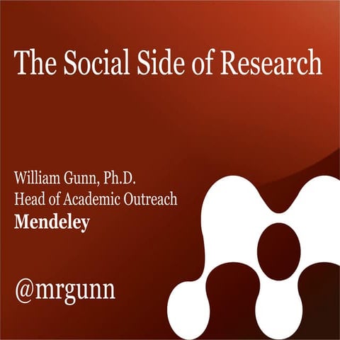 Charleston 2013: The Social Side of Research