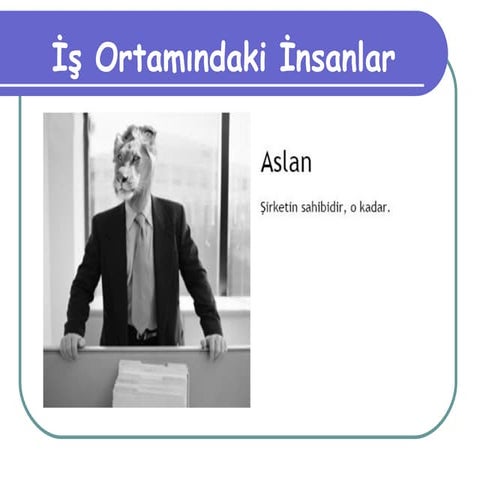 İş Ortamında İnsan Tipleri