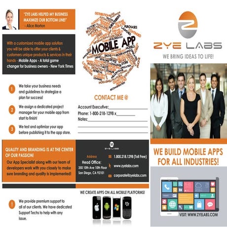 Zye Labs - Mobile App Development Brochure