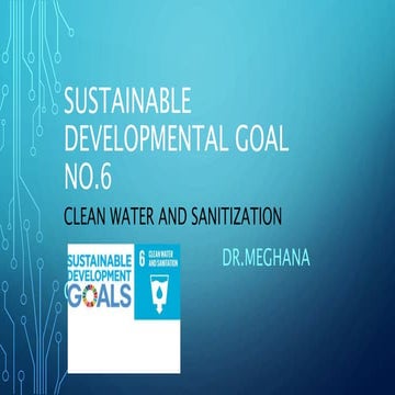 Sustainable Developmental Goal no.6