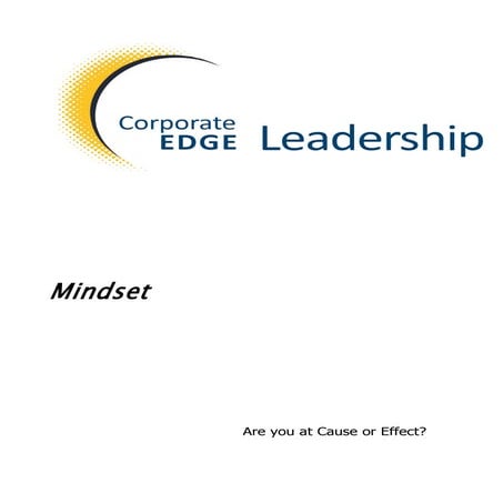 Mindset session handout