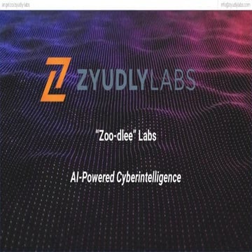Zyudly Labs Pitch Deck