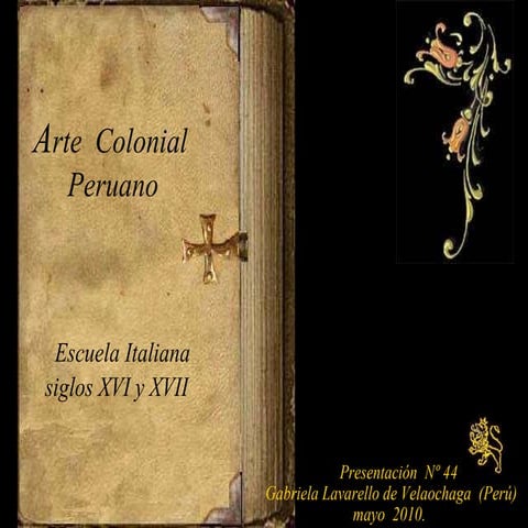 Zz 2 29   arte colonial peruano- escu-italiana nº 44(Gaby Lavarello de Velach...