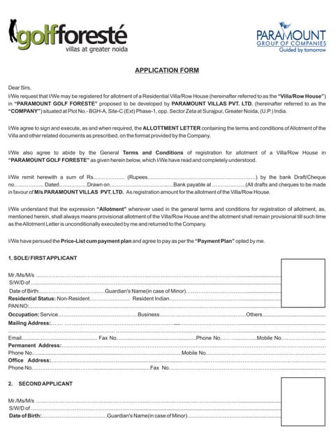 Paramount Symphony Booking Form | PDF