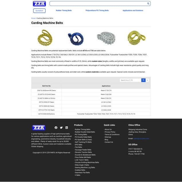 Carding Machine Belts PDF