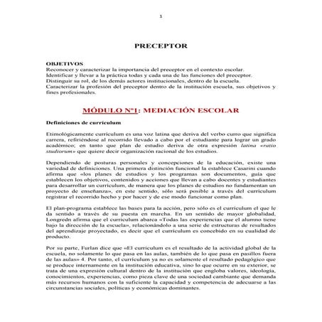 Zzz   para s - preceptor  - modulo 01 - mediacion escolar